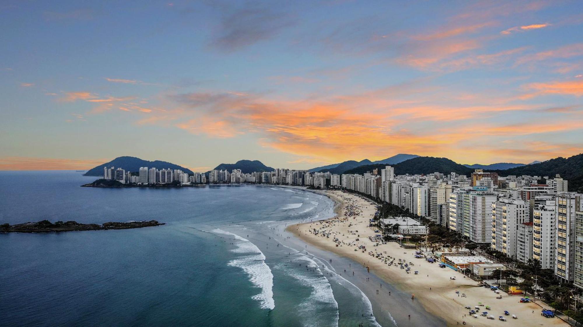 Vista Incrivel Beira-Mar Espacoso 4 Qts Ac Guaruja Exterior photo